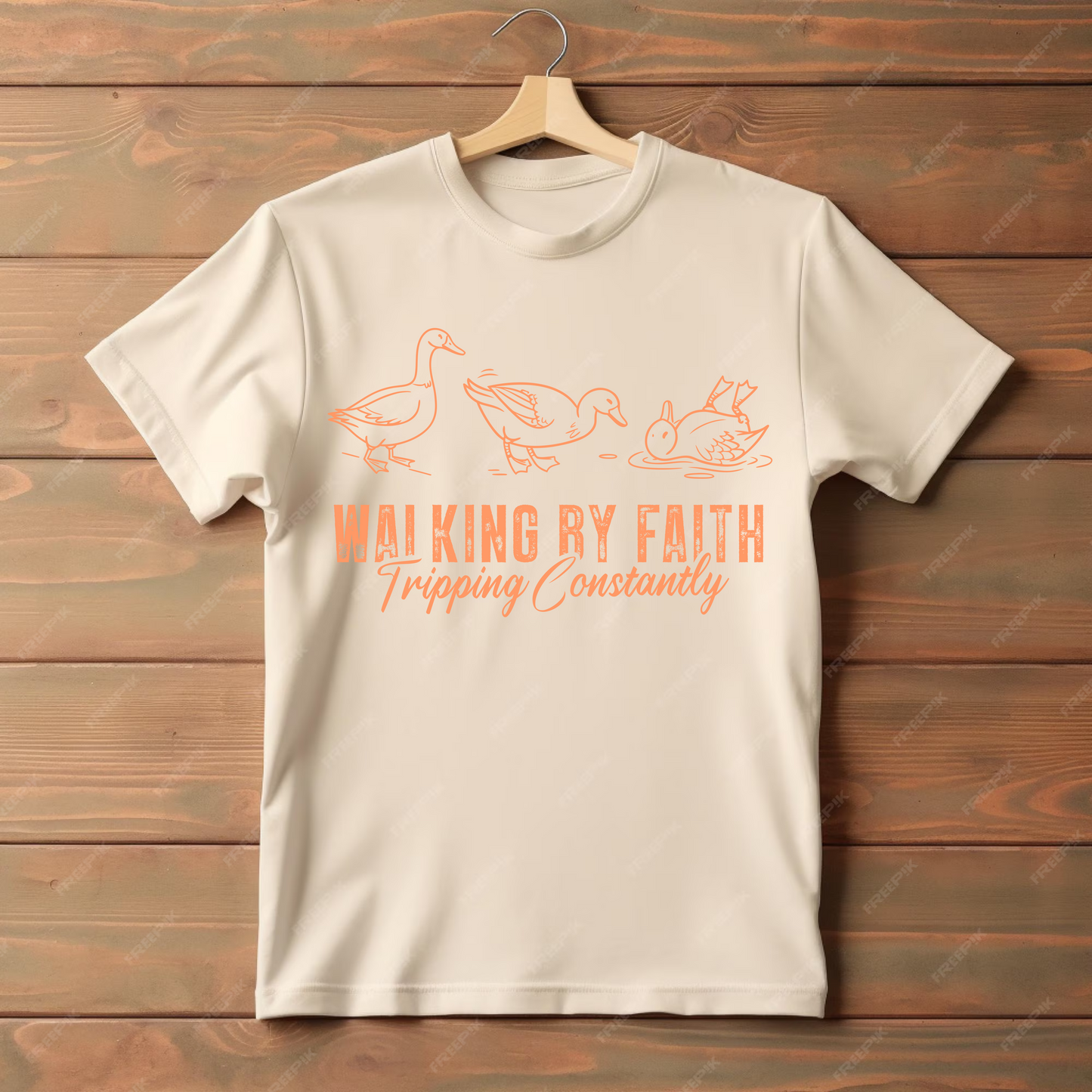 🦆 Walking by Faith (Tripping Constantly) Tultex tee
