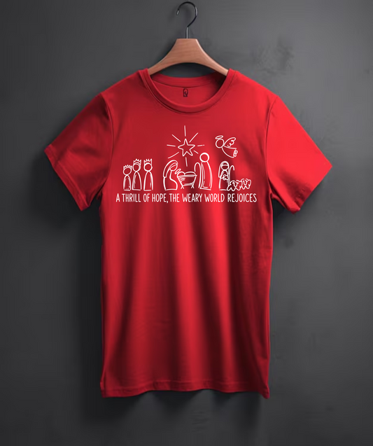 🌟 A Thrill of Hope Christmas Tee 🌟TULTEX 202