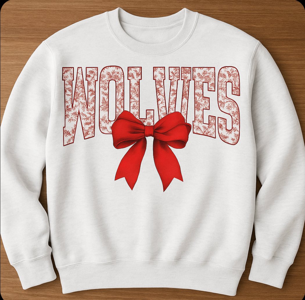 Wolves Bow Sweatshirt