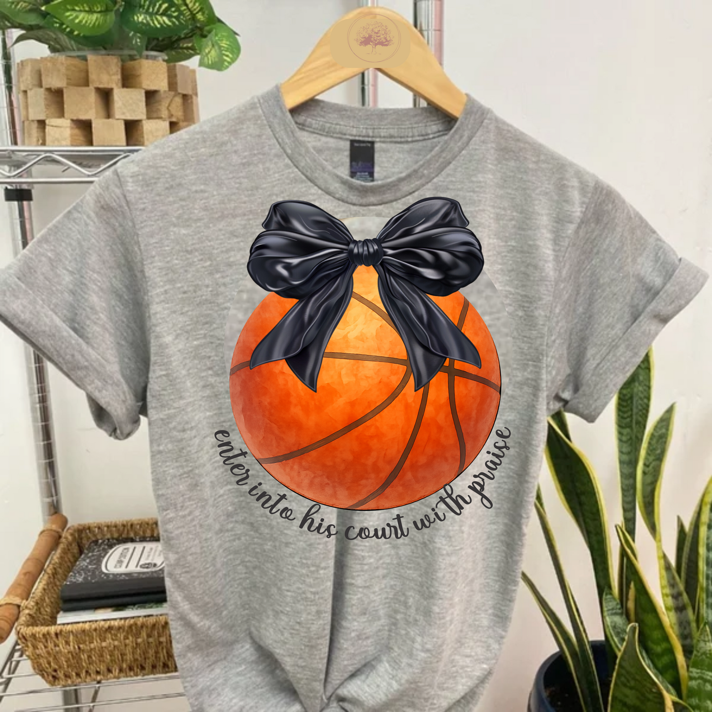 ✨ "Enter Into His Court with Praise" Tee – Short sleeve Tultex 202 ✨